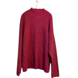 St. John's Bay festival fuchsia mock neck sweater size xxl